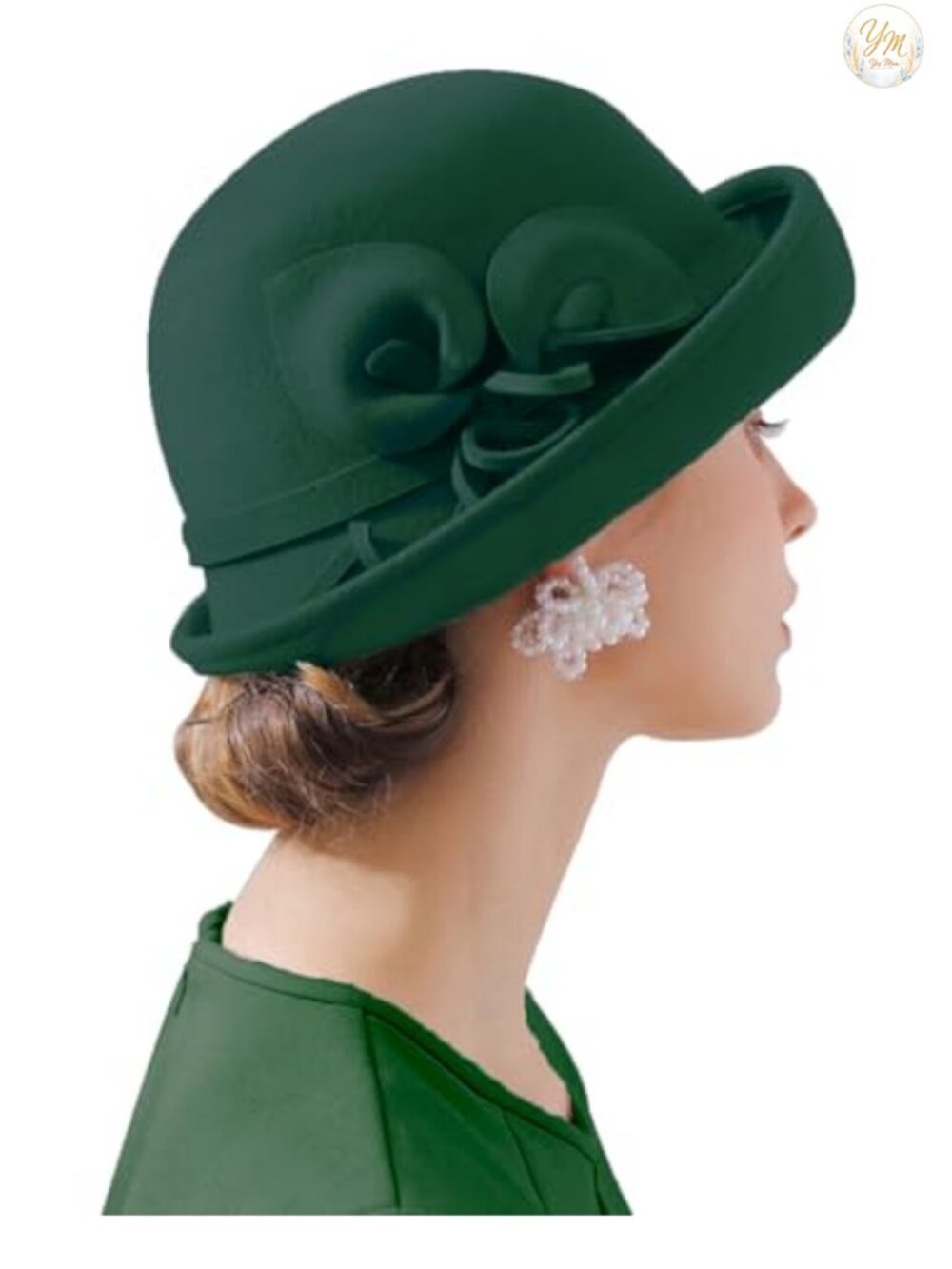 Wool Felt Vintage Cloche Bucket Hat Derby Wedding Fascinator